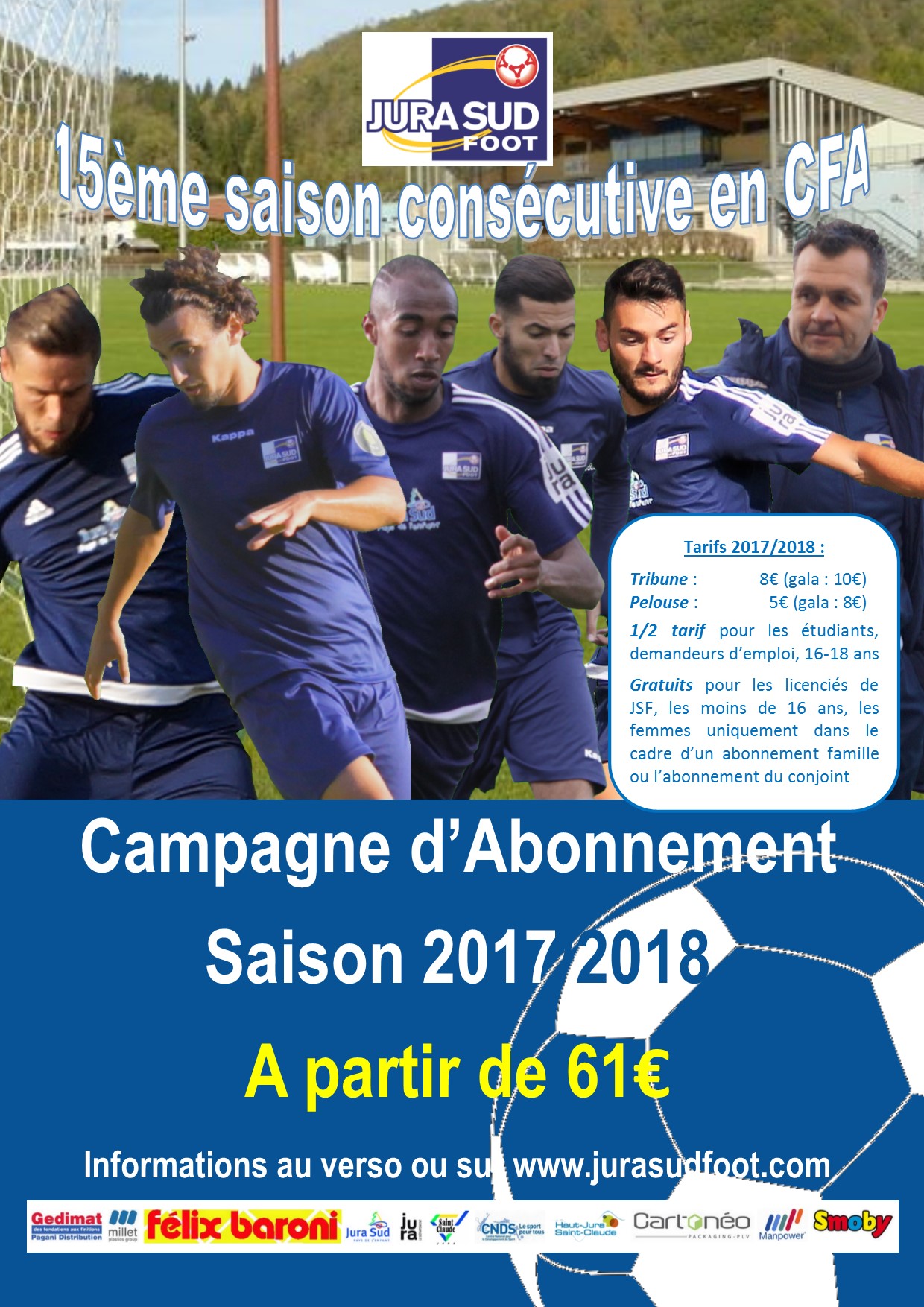 FLYER CAMPAGNE ABONNEMENT 2017 2018 RECTO