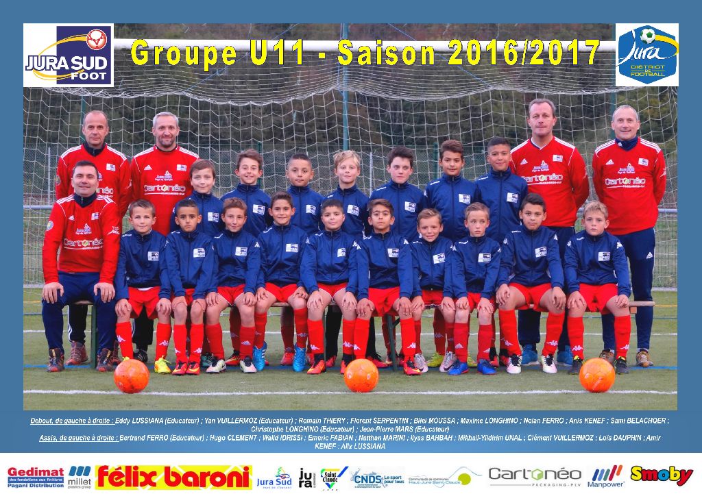 POSTER U11 2016 2017
