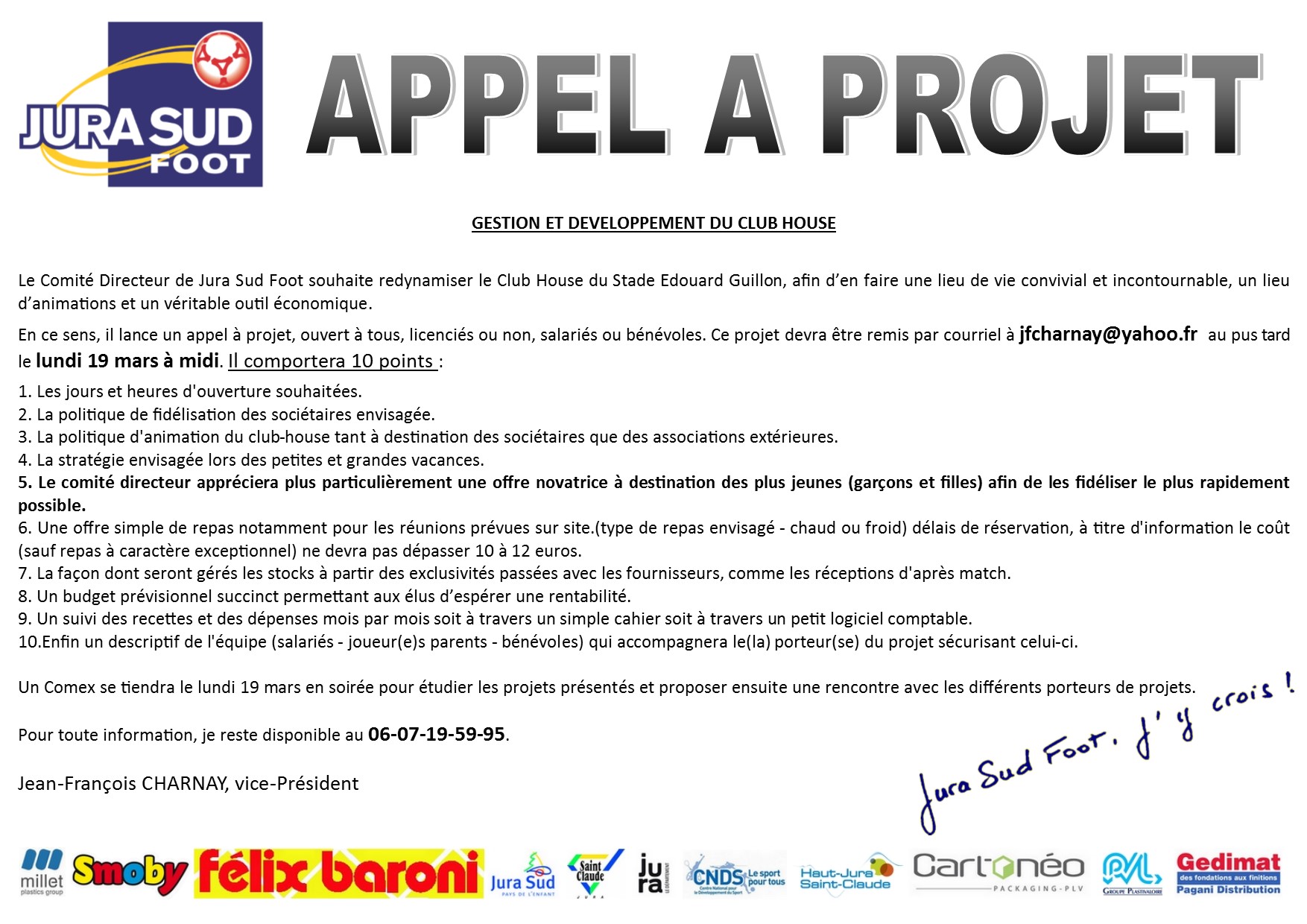 APPEL A PROJET