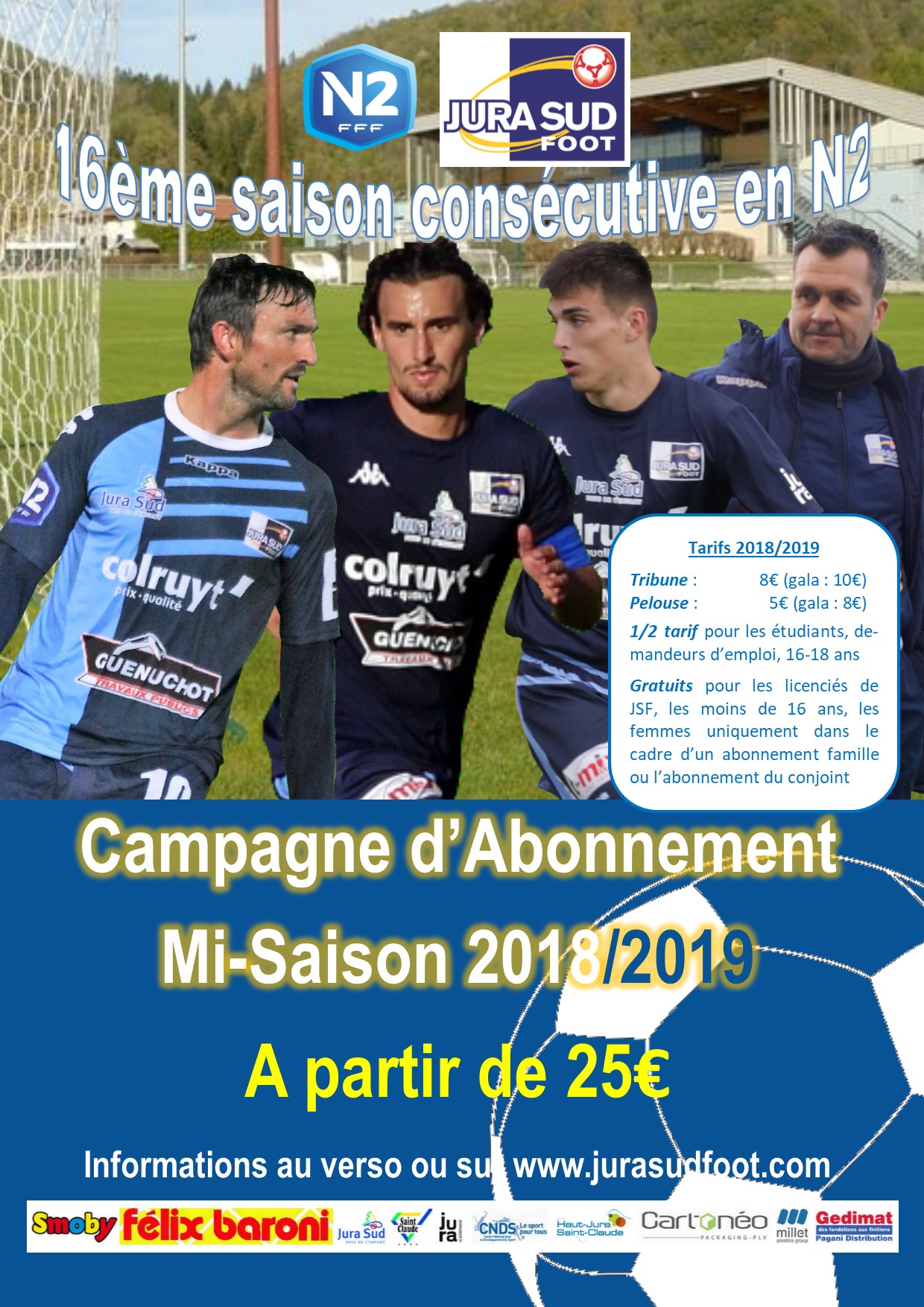 FLYER CAMPAGNE ABONNEMENT MI SAISON 2018 2019 RECTO