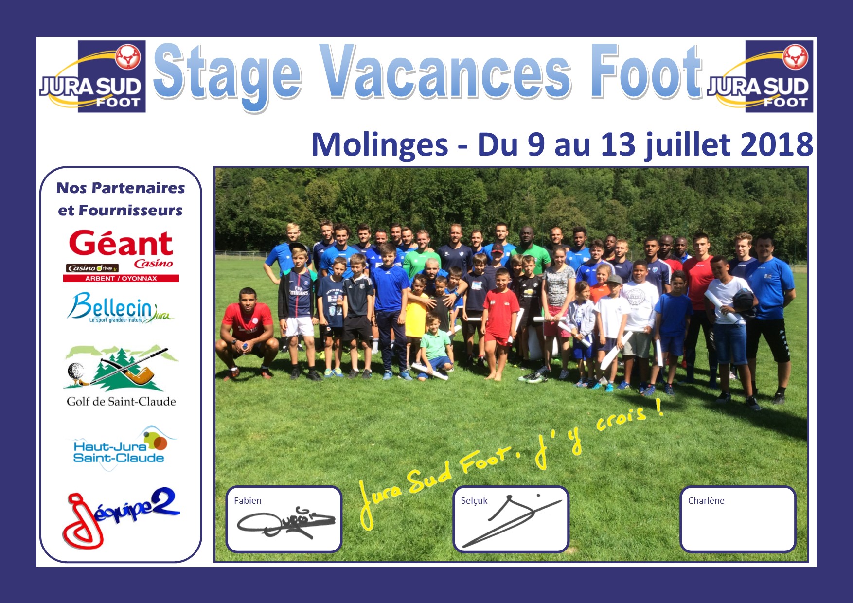 PHOTO SOUVENIR STAGE ETE 2018