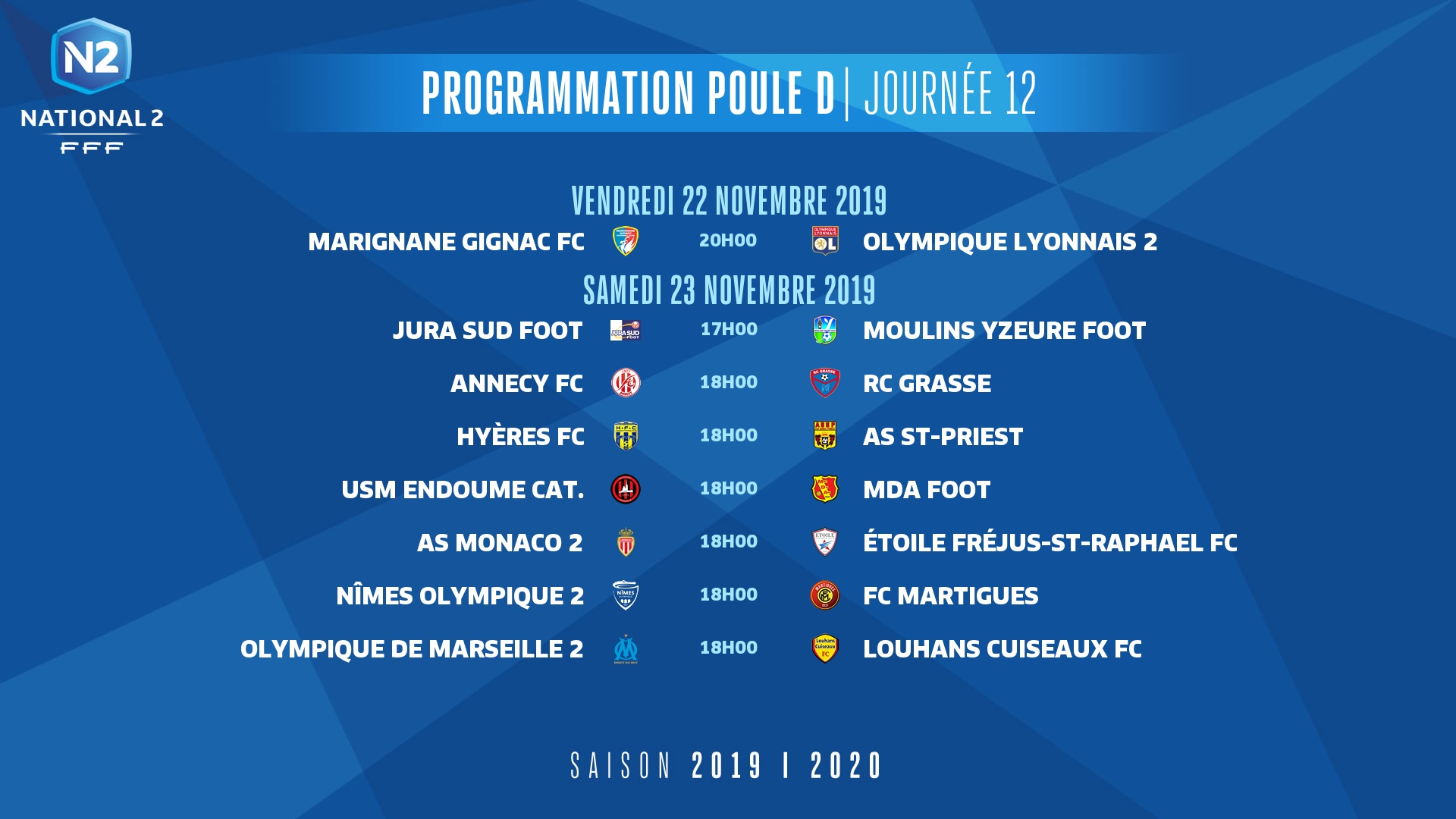 Prog Poule D J12