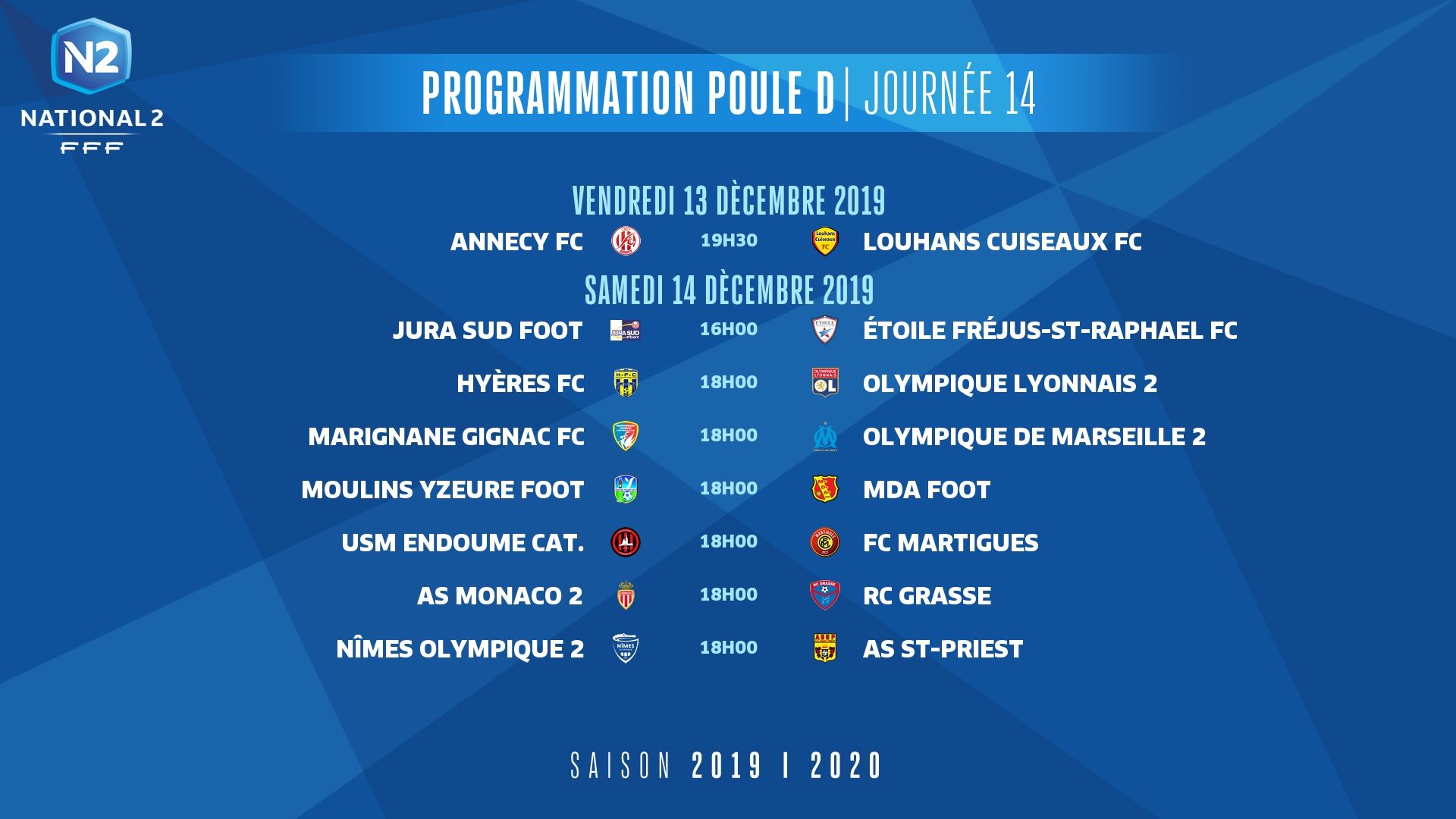 Prog Poule D J14