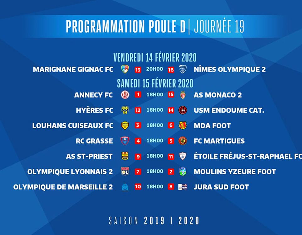 Prog Poule D J19